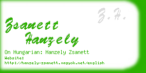 zsanett hanzely business card